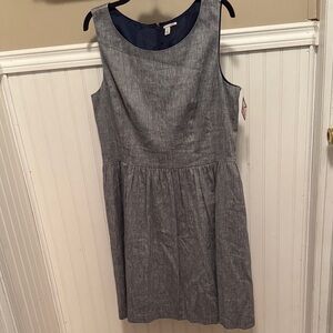 Halogen Gray Midi Dress